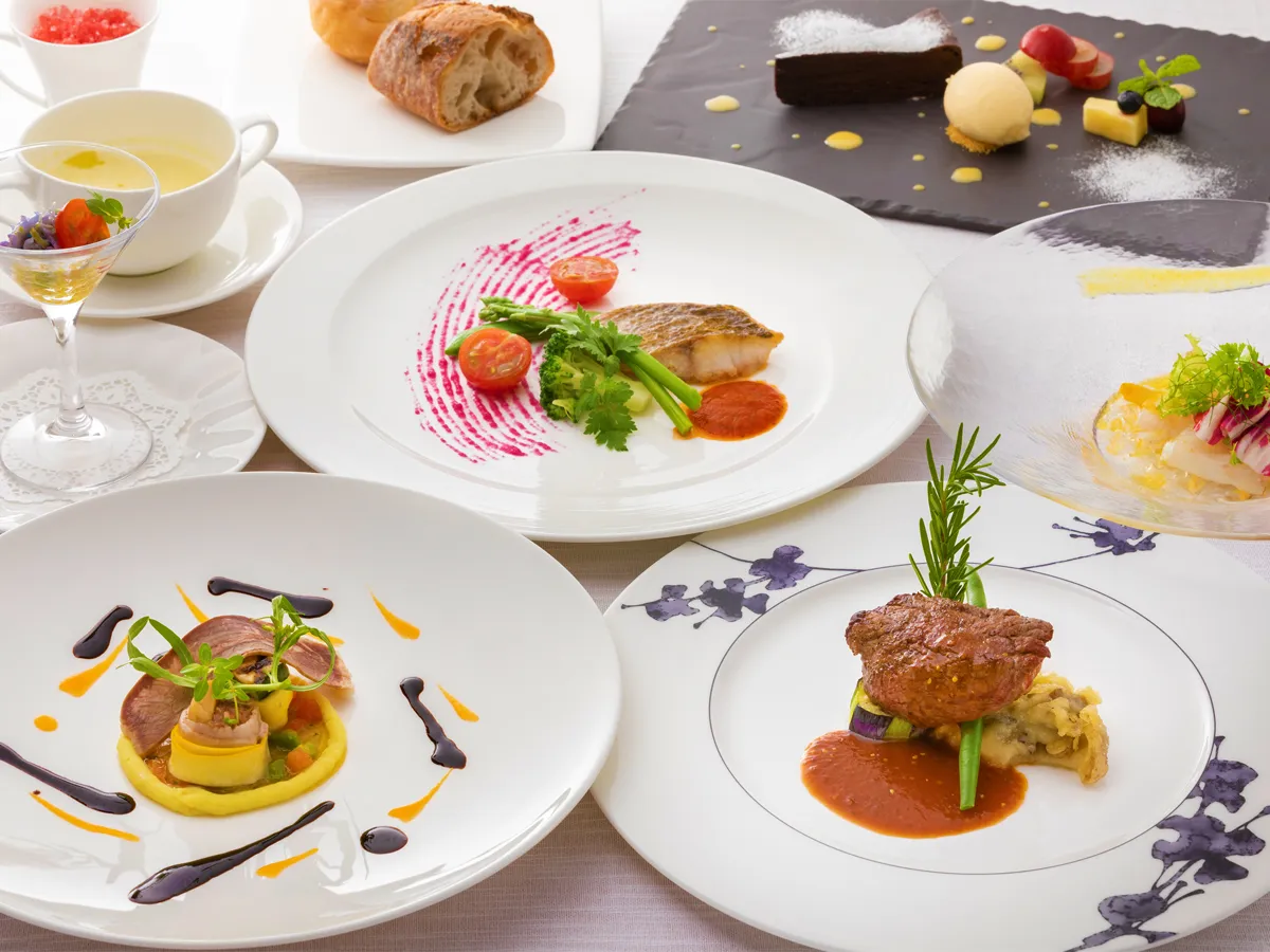 Premium plated dining courses
