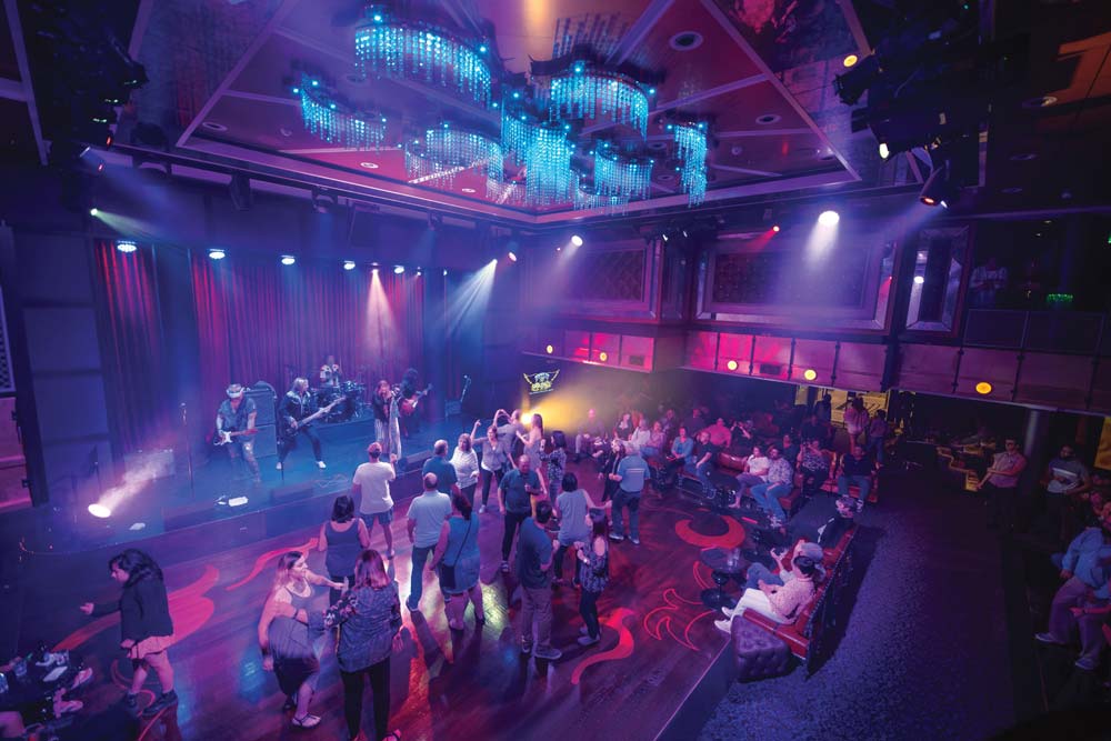 Spectrum of the Seas Music Hall multi-level interior